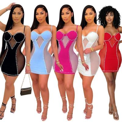 China BatchLLC CY9092 Breathable Halter Casual Wear Women Elegant A Line Sexy Short Summer Partywear for sale