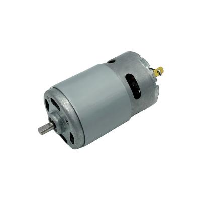 China High Speed ​​Electric Massager Tools 24V 12V Double Ball Bearing 3000rpm-15000rpm DC Motor RS775 Motor for sale