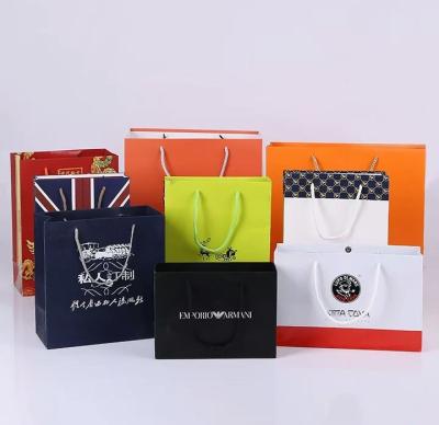 China Custom Luxury Gift Garment Paper reusable grocery shopping bags for sale