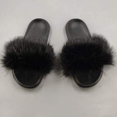 China Fashion Trend 2021 Fashion Trend UNIQUE EVA Fox Fur Slippers for sale