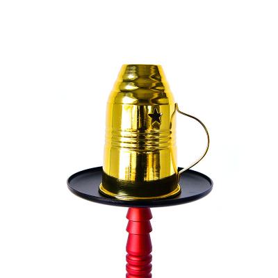 China Wholesale Eco-friendly Gold Metal Shisha Cover For Chicha Narguile Accessories Hookah Bowl Cover for sale