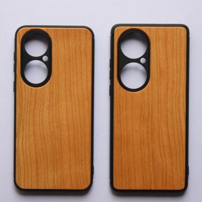 China Custom Real China Shockproof Factory Phone Wooden Case For Huawei P50 Pro Plus Blank Cover Bamboo Wooden Cases For Huawei P40 P30 Pro Plus for sale