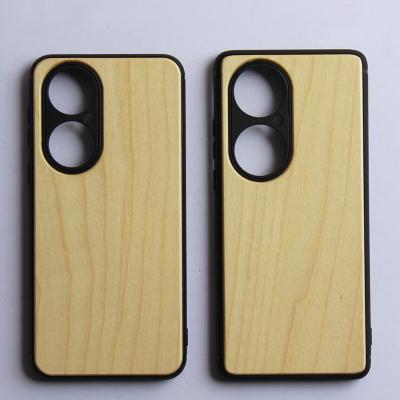 China China Factory Wholesale Shockproof Bamboo Wooden Phone Case For Huawei P50 PRO PLUS Cell Phone Wooden Cover For Huawei P50 P40 P30 pro plus for sale