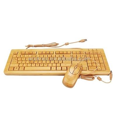 China Brazilian bamboo keyboard language layout wired bamboo keyboard good in wooden design bamboo wired keyboard and mouse combo for sale