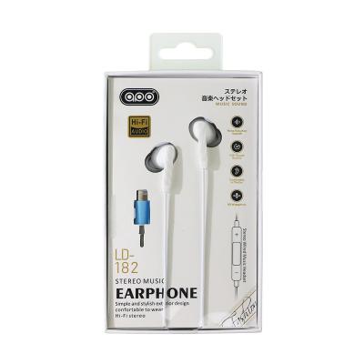 China Factory Wholesale Low Spot Earplugs Phone In-Ear Wire Control With Microphone For IOS Lightning Flat Mouth Wired Boxed Headphones for sale