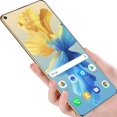 China Ultra-High Dual SIM Card Mobile Phone With Mate40 Pro 7.3 Large Screen HD Screen 4G Network Face Recognition Smartphone for sale