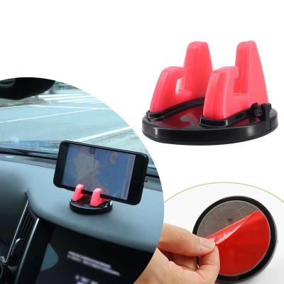 China 360 Degree Adjustable Car Dashboard Mobile Phone Bracket Car Mobile Phone Sticky Rotating Holder for sale