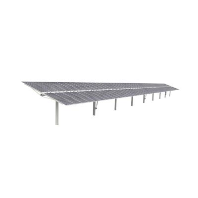 China Rapid Technology Production Rig Hot Dip Galvanized Single Axis Solar Sun Tracker for sale