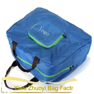 China Travel Storage Folding Reusable Shopping Shoulder Bag Waterproof Strong Folding Handbag Grocery Packaging for sale