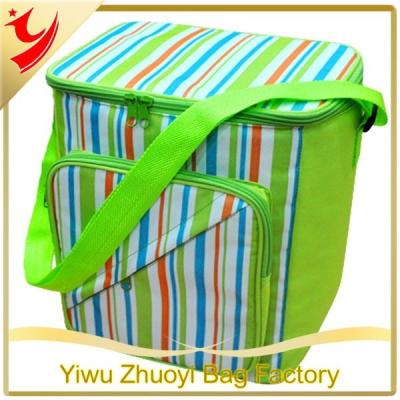 China Polyester Lined Shoulder Bag Food Eco Envirenment Ice Cooler Bag for sale