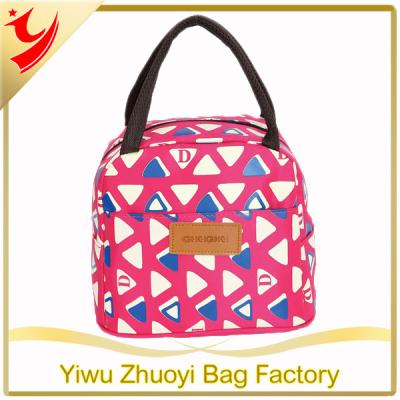 China Food New Arrival 600D Polyester Material+EPE+PEVA Insulated Hand Cooler Bags With Full Color Printing for sale