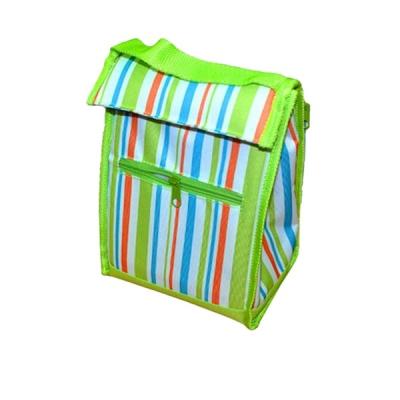 China Chirdren Bag Stripe Print Insulated Cooler Picinic Ice Bag for sale