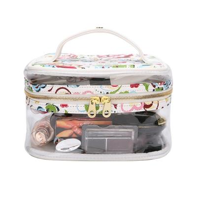 China Eco-friendly TPU Materiail Brand Cosmetic Bag With Full Color Printing for sale