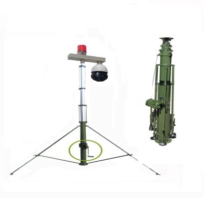 China CCTV Camera 6m Manual Crank Antenna Pole Telescoping Masts For Camera Mast for sale