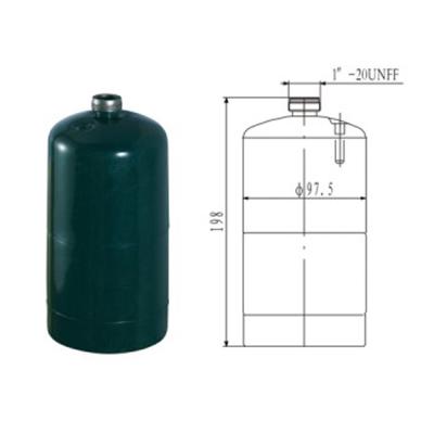 China DOT Weld Standard Steel Disposable Camping 1lb Propane Tank for sale