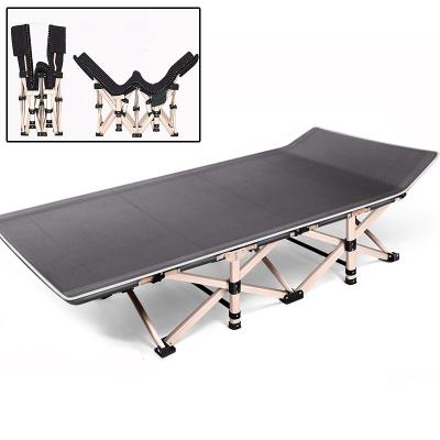 China Outdoor Aluminum Military Portable Adjustable Cradle Activity Chair Simple Folding Camping Bed for sale