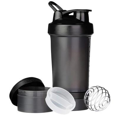 China BPA Gym Viable Free Colored Protein Shaker Bottle With Mixing Ball for sale