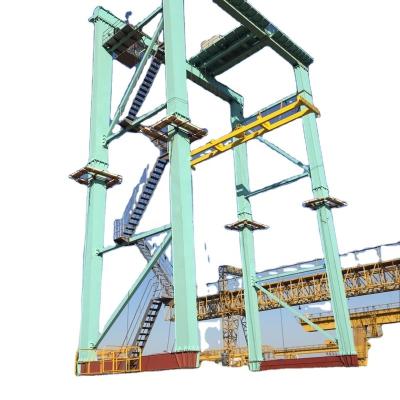 China Gantry Crane Container Lifting Gantry Crane Rubber Tire Double Beam Container Lifting Gantry Crane For Sale for sale