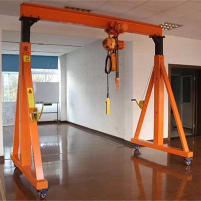 China Gantry Crane Hand Winch Height Adjustable Mobile Gantry Crane For Sale for sale