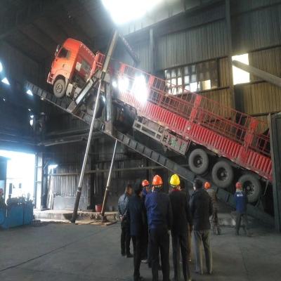 China Construction Material Shops MHICRANE Hydraulic Truck Unloading Platform For Sale for sale