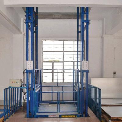 China Inside or outside guide rail hydraulic lift cargo lifting platform for sale for sale