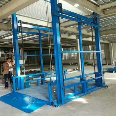 China Inside or outside guide rail hydraulic lifting platform cargo lift car lift platform for sale for sale