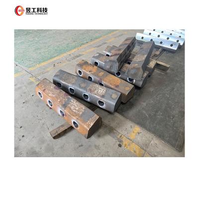 China Building Material Stores Factory Direct Wear Resistant High Quality Alloy Steel Anvil Metal Recycling Shredder Parts For Metal Crusher for sale