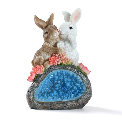 China Hot Selling Garden Decoration/Brightness/LED/Outdoor/waterproof Solar Lights Outdoor Garden Led Light Landscape Rabbit Solar Led Garden Light for sale