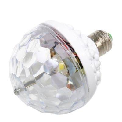 China Colorful LANDSCAPE E27 RGB LED Crystal Magic Rotating Ball Bulb Lamp Led Stage Light Disco Club Party Bulb for sale