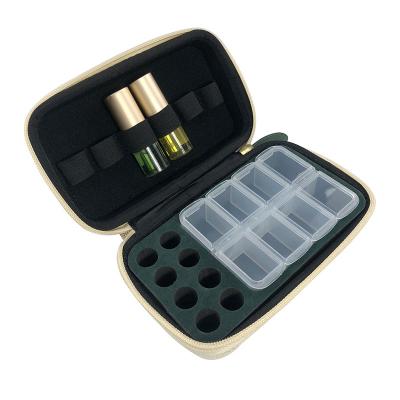 China Custom Shockproof EVA Essential Oil Case for Essential Oil Bottle with Handle Strips for sale