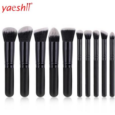 China Yaeshii 10pcs/set Portable Vegan Makeup Brush Set Plug and Use, Private Label Makeup Brush Set, Pink Travel Makeup Brush Set for sale