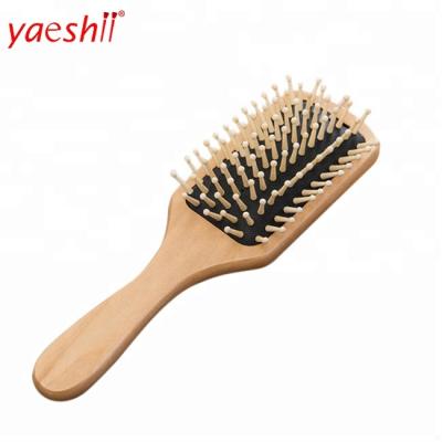 China YASHI Compact Good Quality WOODEN Hair Extension Brush Paddle Wooden Hair Brush Wholesale for sale