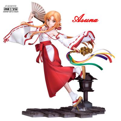 China Action Figure Comic Toy Anime Comic Toy Custom OEM PVC Asuna Comic Gift Decoration Ornament for sale