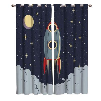 China High Quality Blackout Blackout Cartoon Decoration Polyester Baby Room Curtains for sale