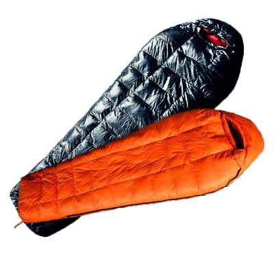 China Travel Camping Bag + Sleeping Quilt + Cushion Waterproof Outdoor Winter Duck Down Sleeping Bag for sale