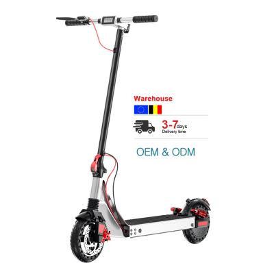 China Latest 350W Unisex Warehouse EU Warehouse E Scooter Waterproof Foldable Adult Electric Scooter 20KM Range for sale