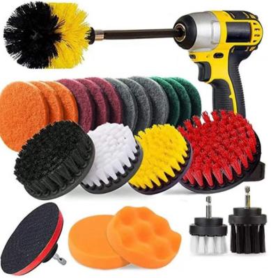 China Cleaning Factory 14 Pieces Electric Multi-Function Play Brush Scrubber Power Attachment Brush Cleaning Drill For Drill for sale