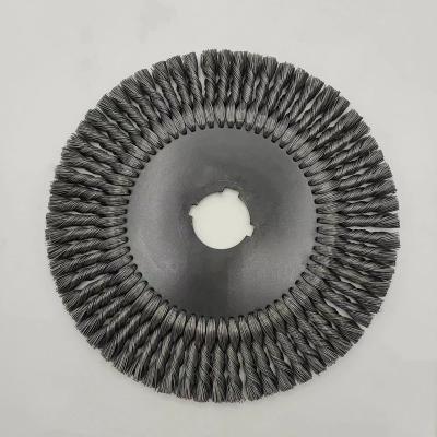 China food & Beverage Mill Wheel Torsion Polishing Flat Wire Brush For Angle Grinder Hand Power Tools Cup Steel Brushes for sale