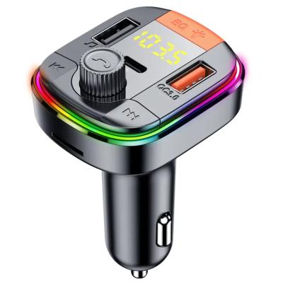 China Popular Wireless Car Player Palladium Transmitter Palladium Type C Qc3.0 Charge Car Monfonk Car Fm Transmitter Mp 3 Transmitter Fast for sale