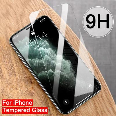 China Perfect Fit 9H Full Coverage Mobile Tempered Protective Protector For iPhone 14 13 Pro 11 Max 12 Pro Max X XS XR Max For iPhone 8 7 Plus 6 6S for sale