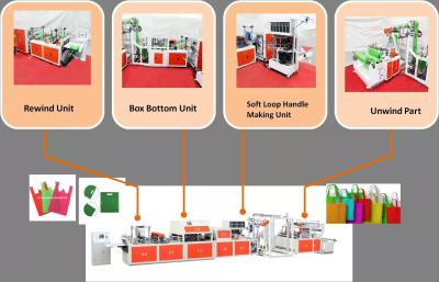 China Ultrasonic Paper Shopping Bag Making Machine 3000KG Automatic With Ce Certificate zu verkaufen