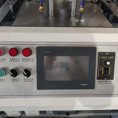 中国 Disposable Lunch Box Carton Machine Hot Melt Adhesive Process 販売のため