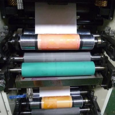 China 4 Machine van de het Etiketdruk van Flexo van het kleurenbroodje 320mm 80m/Min Te koop