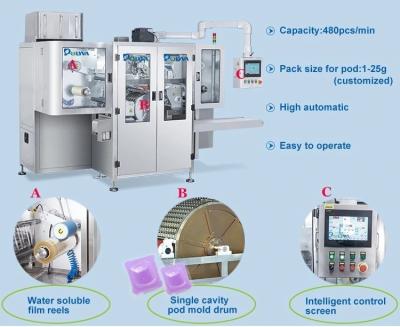 中国 Automatic Pouch Capsule Packaging Machine PVA Water Soluble Film Washing Detergent 販売のため