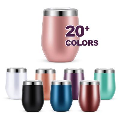 China Sustainable Wholesale 12oz Double Wall Stainless Steel Wine Tumbler Custom Tumbler for sale