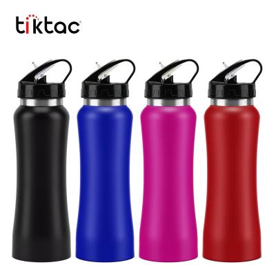 China Sale 650ml 750ml Cheap Sustainable Insulated Double Wall Stainless Steel Outdoor Sports Bike Water Bottle for sale