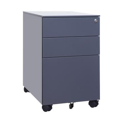 China Hot sale china manufacturer mobile pedestal mobile filing cabinet mobile compactor with 3 drawers wheels for sale