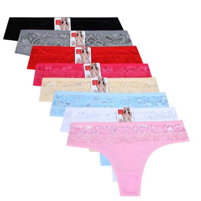 China UOKIN Logo And Label Cotton Women Thong Panties Custom Made Mature Ripe Seamless Panties With Logo for sale