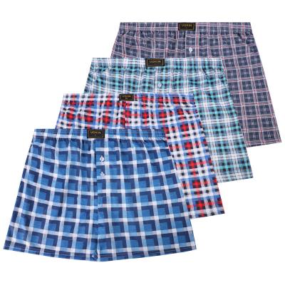 China Wholesale Antibacterial Ready To Ship Casual Men's Boxer Plaid Summer Breathable Shorts With 4 Colors for sale