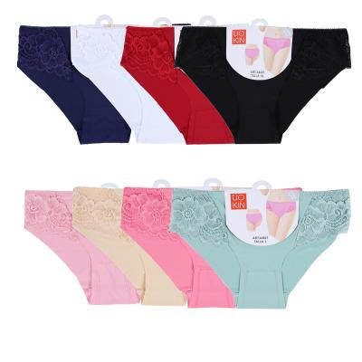 China Antibacterial Sexy Panties Women Underwear Lace Briefs UOKIN Lingeries Seamless Panties Plus Size Shorts Underpant Lady Girl Pant for sale